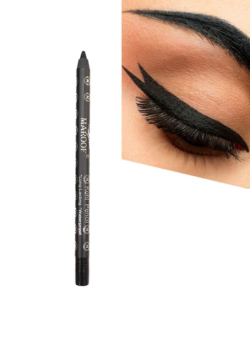 MAROOF Matte Lipgloss With Eye Kajal Pencil Duo Set And Brow Pencil Combo Multicolour Pack of 4 - Image 5