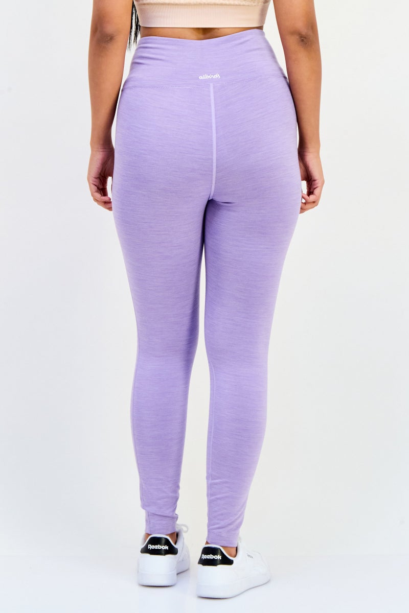 Allbirds Women Heather Pull On Leggings, Purple - Image 3