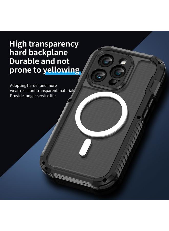 S-TOP Case For iPhone 15 Pro MagSafe Shockproof Metal Phone Case - Image 5