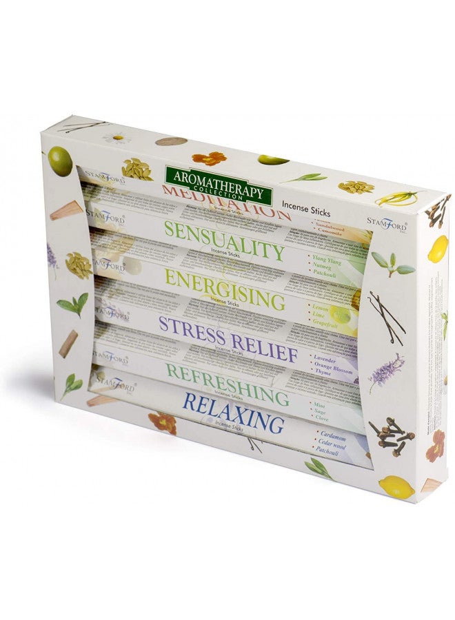 STAMFORD 120 Sticks of Stamford Premium Aromatherapy Hex Range Incense Sticks - Relaxing, Stress Relief, Meditation, Refreshing, Sensuality & Energising Incense Gift Pack. by Stamford  - Image 2