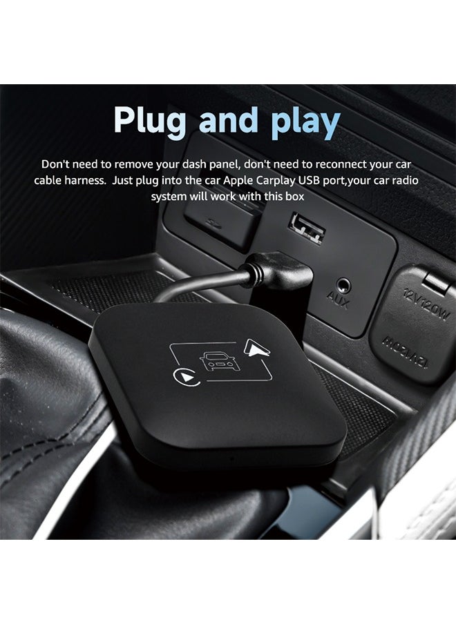 Generic - Apple carplay box car-machine interconnection Android auto two-in-one wired to wireless carplay converter, Apple carplay android auto 2-in-1 - Image 1