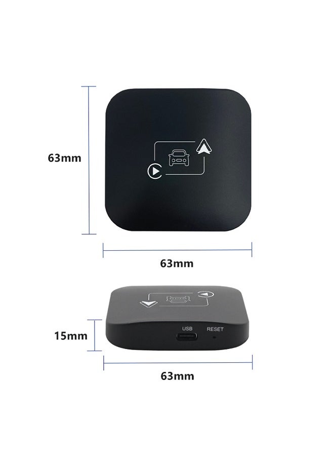 Generic - Apple carplay box car-machine interconnection Android auto two-in-one wired to wireless carplay converter, Apple carplay android auto 2-in-1 - Image 1