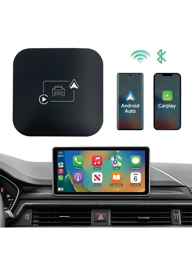 Generic - Apple carplay box car-machine interconnection Android auto two-in-one wired to wireless carplay converter, Apple carplay android auto 2-in-1 - Image 1