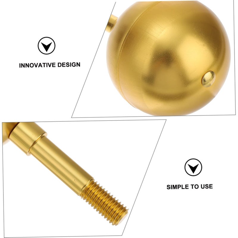 2 Pcs Aluminum Alloy Flagpole Ball Top Decorative Outdoor Accessories - Image 3
