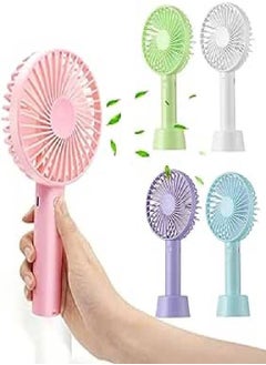 Mini handheld fan with 3 speed settings and USB port