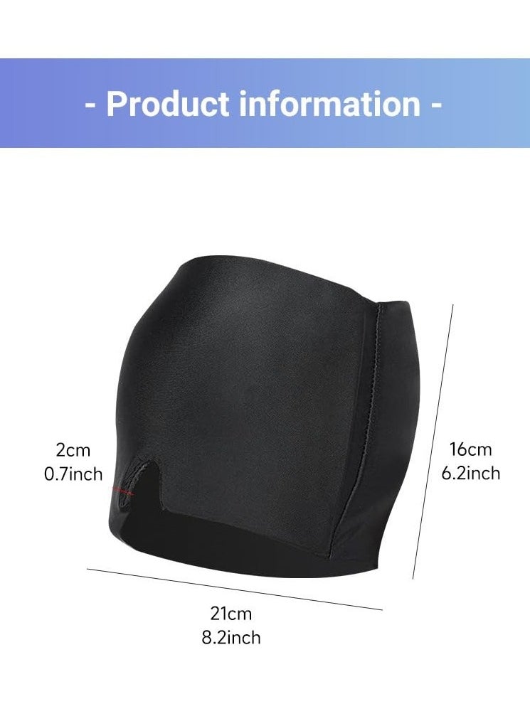 spa luxetique Migraine Relief Cap, Gel Ice Head Wrap, Hot and Cold Therapy, Headache Puffy Eyes, Tension and Stress Relief Soothing Headache Ice Pack Mask Products unisex-adult(Black)  - Image 4