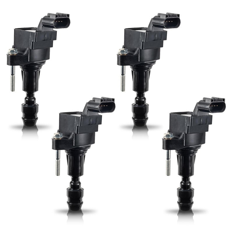 ملف إشعال ENA متوافق مع شيفروليه تشيفي إكوينوكس ماليبو كولبت HHR GMC تيرين بويك فيرانو ريجال بونتياك G5 G6 ساتورن أيون سولستيس 20L 22L 24 لـ UF491 UF645 مجموعة من 4