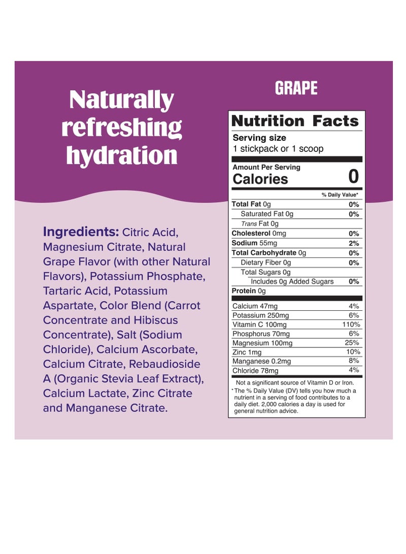 Ultima Replenisher 6 essential Electrolytes Grape 11.4oz 324g - Image 2