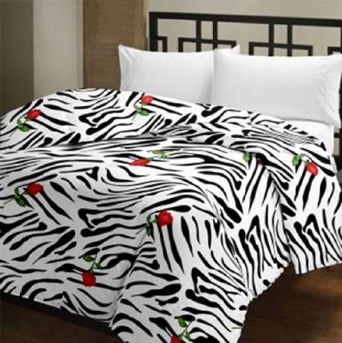 POLY COTTON ZABRA ROSE PRINTED DOHAR SINGLE BED REVERSIBLE AC DOHAR AC BLANKET DOHAR QUILT COMFORTER DUVET