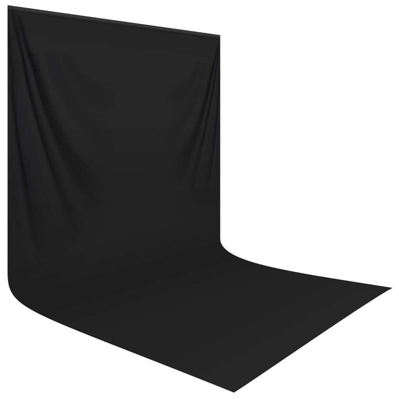 HEMMOTOP Black Backdrop Background10x20 ft Black Screen for Photoshoot Photo Backdrop Cloth for Party Photography Photo Video Studio and Television Backdrop only