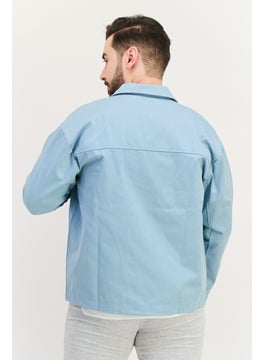 adidas Originals Men Sportswear Fit Outdoor Denim Jacket, Slate Blue  - Image 3