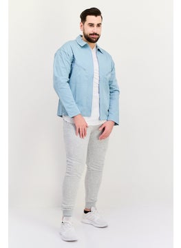 adidas Originals Men Sportswear Fit Outdoor Denim Jacket, Slate Blue  - Image 4