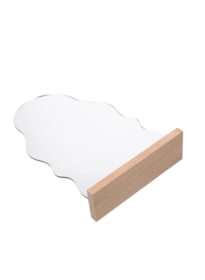 SYOSI - Makeup Mirror Acrylic, Makeup Mirror Irregular Mirror Acrylic Vanity Mirror, Aesthetic Desk Decor Vanity Mirror-Frameless Table top, for Bedroom, Living Room and Minimal Spaces Room Decor - Image 1