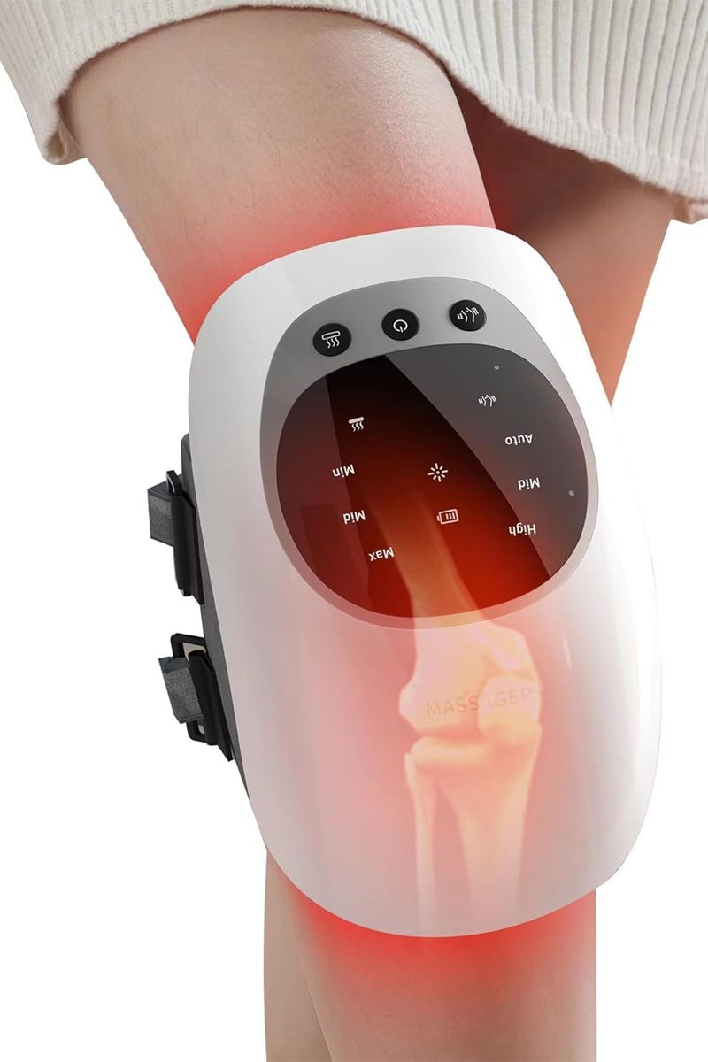 Knee Massager with Infrared Heat & Vibration – 3 Heating Levels, 3 Massage Modes, USB-C Rechargeable – Electric Pain Relief for Swelling, Arthritis & Joint Care - Image 2