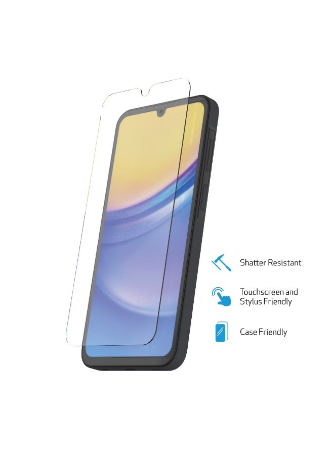 بروستايل واقي شاشة سامسونج جالكسي A15 - زجاج مقوى 9H، مضاد للخدش، خالٍ من الفقاعات، شفاف عالي الوضوح، مناسب للحافظات - Image 2