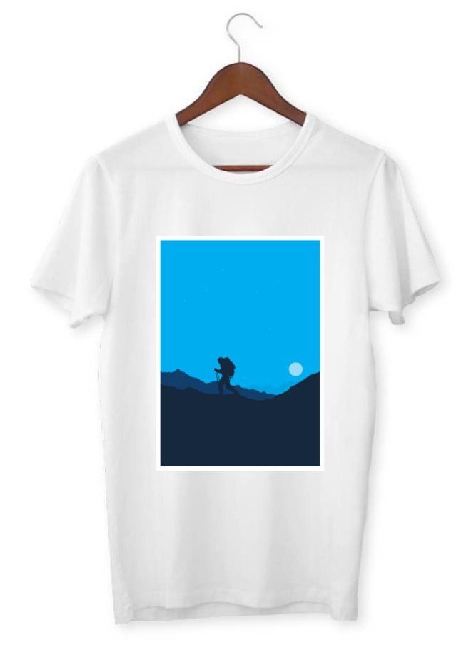 Men's Printed T-shirt Winter Sky