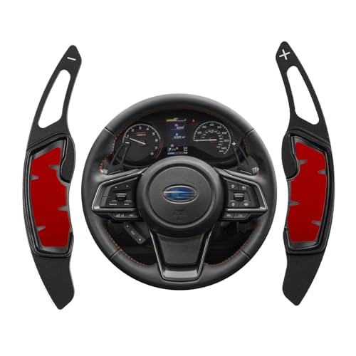CKE Compatible with Subaru Forester Outback XV Crosstrek Impreza Legacy Ascent WRX BRZ Scion FRS GT86 Accessories Car Paddle Shifter Extension Shift Paddle Cover Trims Black