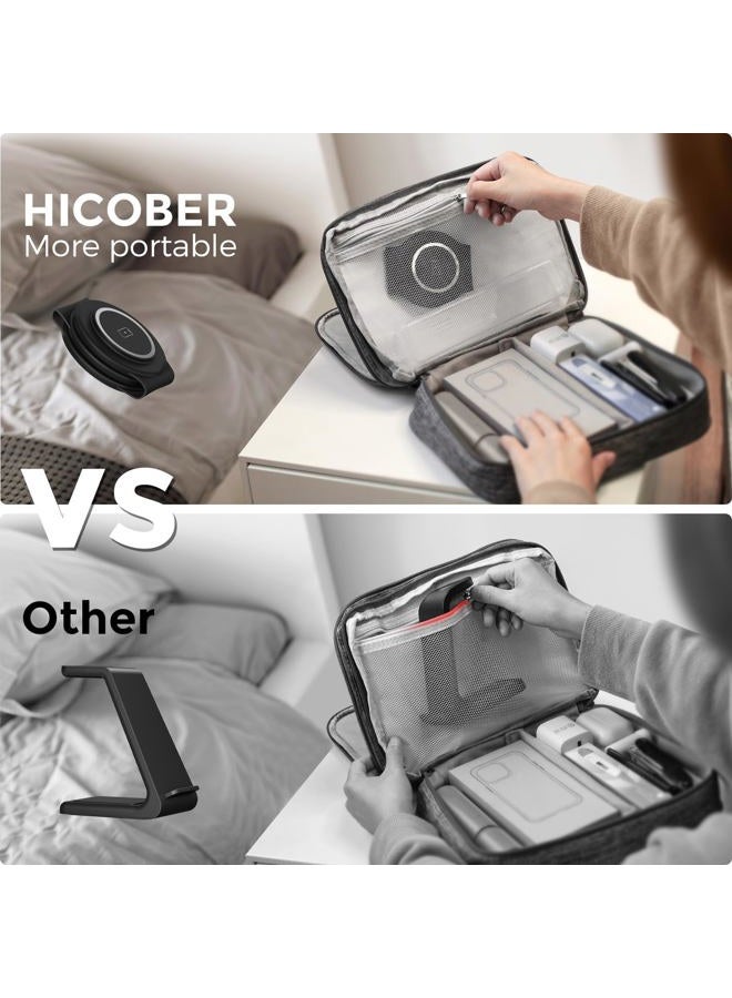 Hicober 3 in 1 Charging Station for Apple Multiple Devices, Foldable Travel Wireless Charger 18W for iPhone 15 14 13 Pro Max Plus &Apple Watch Series/Airpods - Image 5