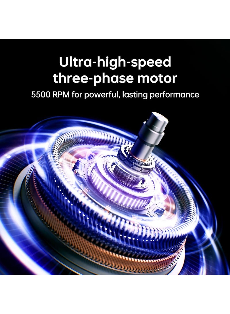 JISULIFE Jisulife Table Fan Pro3, 3-IN-1 Turbo Oscillating Fan with Air Purifier and RGB Light, H11 HEPA Filter, 100-Speed Adjustable, 10000mAh Rechargeable Battery, Powerful Airflow for Desktop/Office/Bedroom  - Image 4