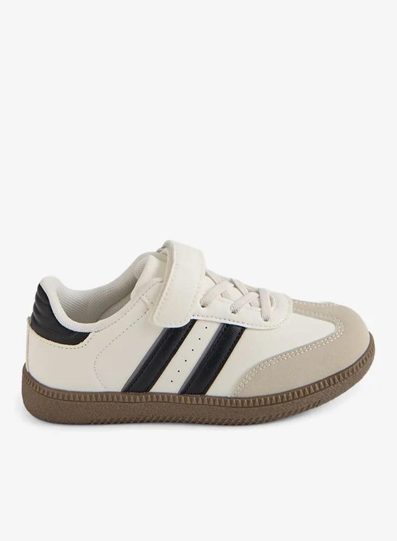 Redtag Boys White Retro Sneakers