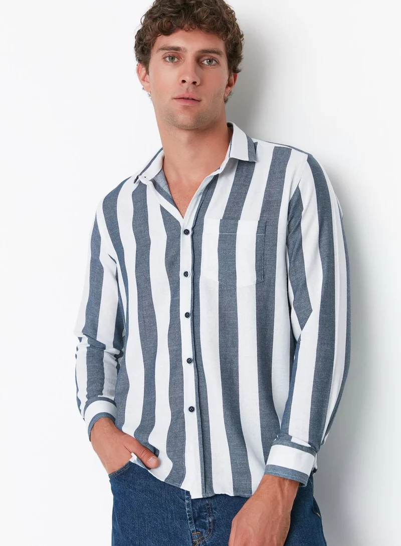 trendyol Striped Regular Fit Shirt