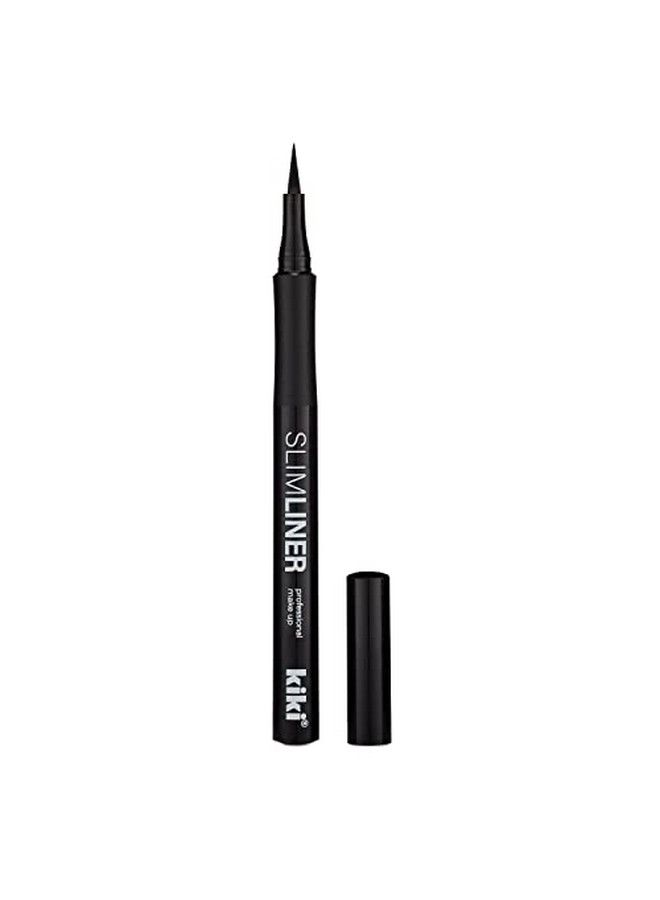 KIKI Slimliner Liquid Eyeliner Pen Black Smudge Proof All Day Vegan Formula Cruelty Free - Image 1