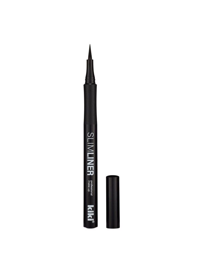 KIKI Slimliner Liquid Eyeliner Pen Black Smudge Proof All Day Vegan Formula Cruelty Free - Image 2