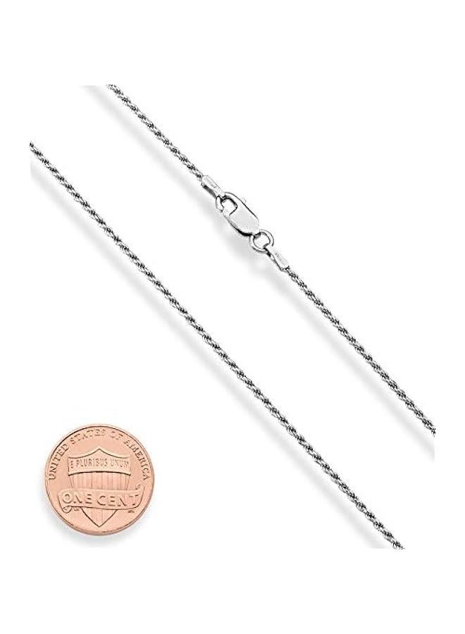 Arabest Rhodium Plated 925 Sterling Silver Small or Large Crucifix Necklace for Men Women, Cross Pendant with Rope Chain, Made in Italy - Image 3