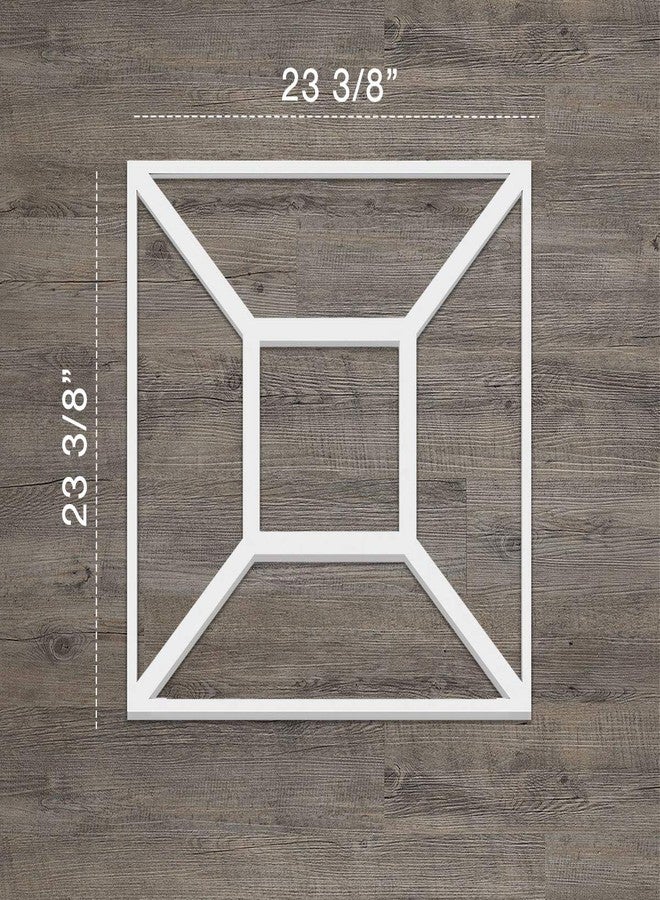 Ekena Millwork 23 3/8"W x 23 3/8"H x 3/8"T Large Marion Decorative Fretwork Wall Panels in Architectural Grade PVC - Image 2