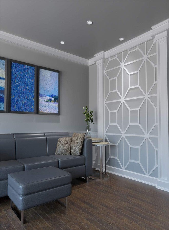 Ekena Millwork 23 3/8"W x 23 3/8"H x 3/8"T Large Marion Decorative Fretwork Wall Panels in Architectural Grade PVC - Image 4