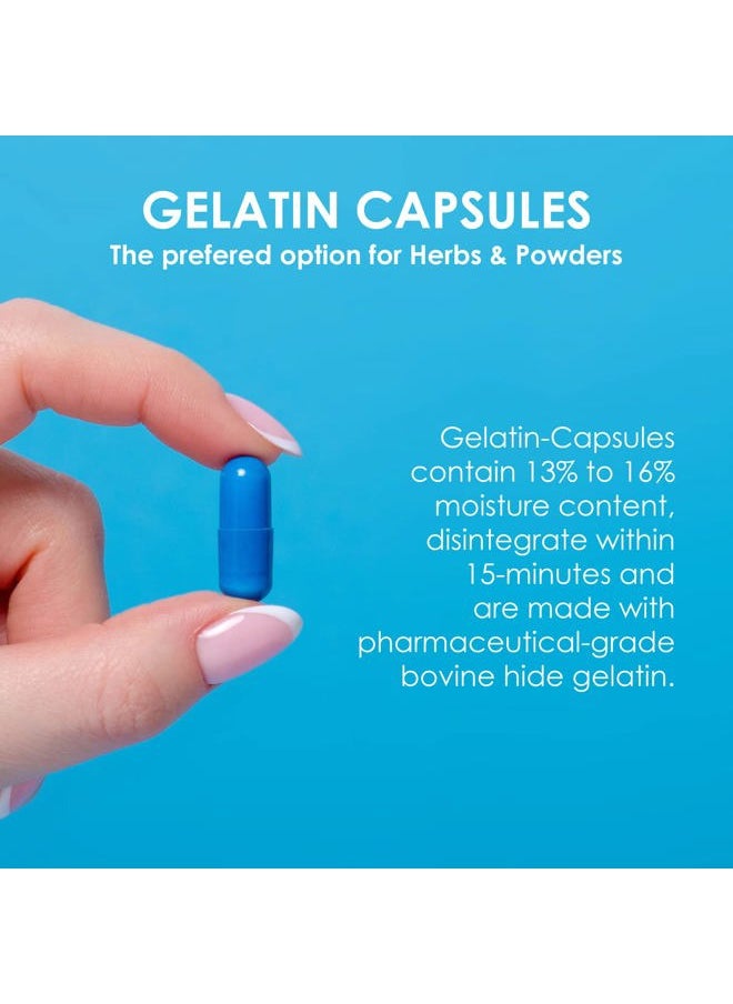 Capsuline Size 0 Empty Gelatin Capsules, Clear - 1000 Count | Gluten Free, Kosher, Non-GMO Certified | Pure Bovine Pill Caps for DIY Supplement Filling  - Image 3