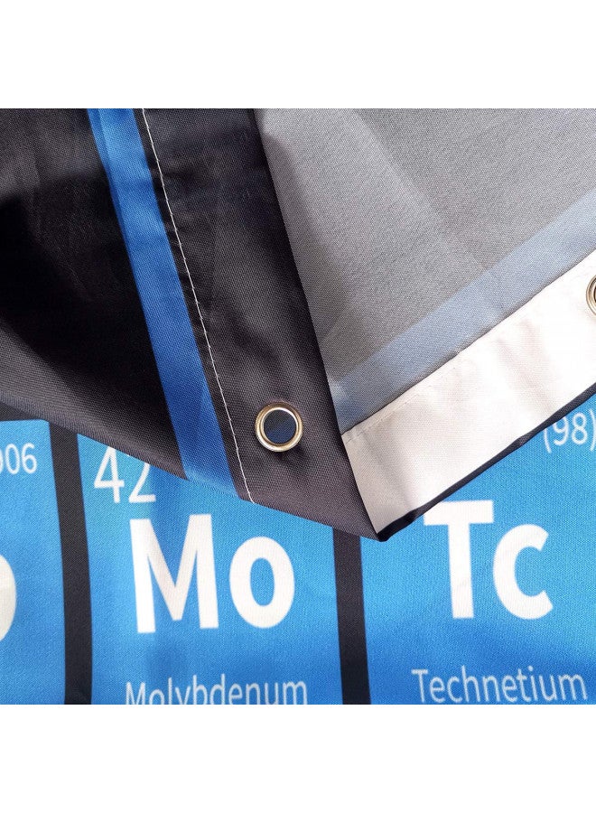 Riyidecor Periodic Table of Elements Shower Curtain Colorful Science Technology Kids Chemical School Student Waterproof Fabric Polyester Bathroom Decor Set 72x72 Inch 12 Pack Plastic Hooks - Image 4