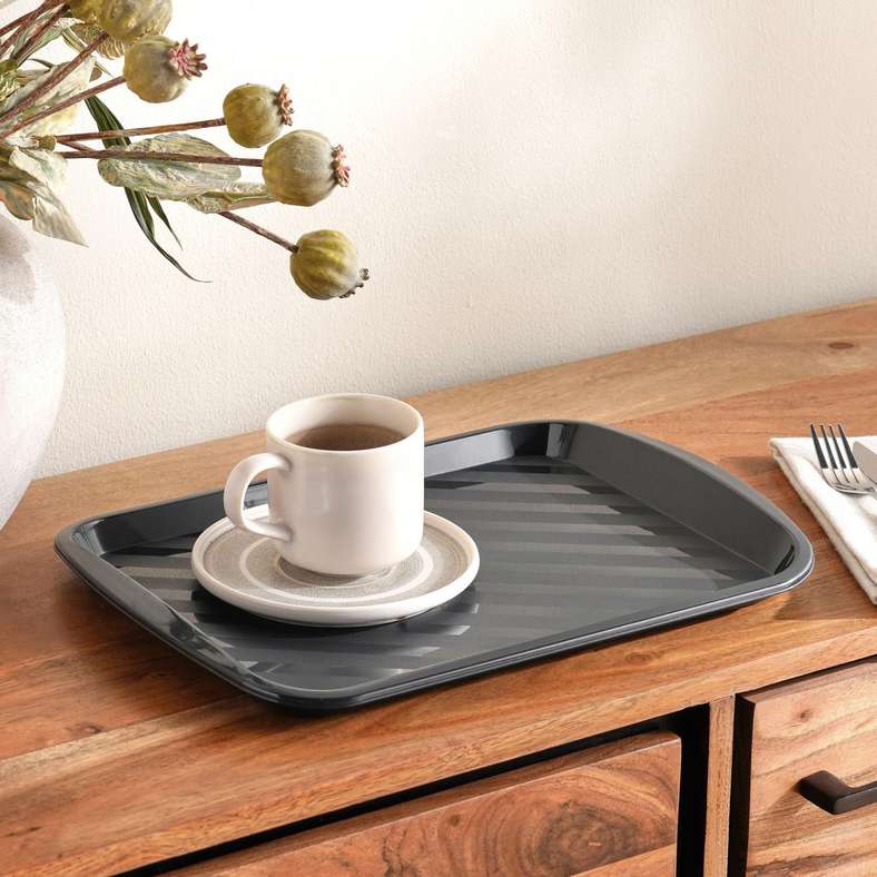 Pan Home Vermont Serving Tray 36.6x26.3x3cm - Black