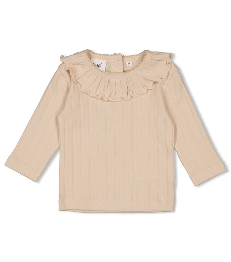 The Mom Store Ribbed Longsleeve Pointelle - Woodland Bloom - Image 1