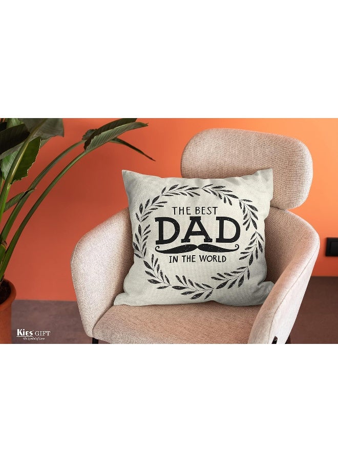 Kies Gift® Double-Sided Gifts for Dad Gifts from Daughter Daddy Gifts with Pockets Cushion Covers 18x18 Inches Dad Gifts from Son Dad Birthday Gifts Daddy Birthday Gifts Birthday Gift for Dad  - Image 2