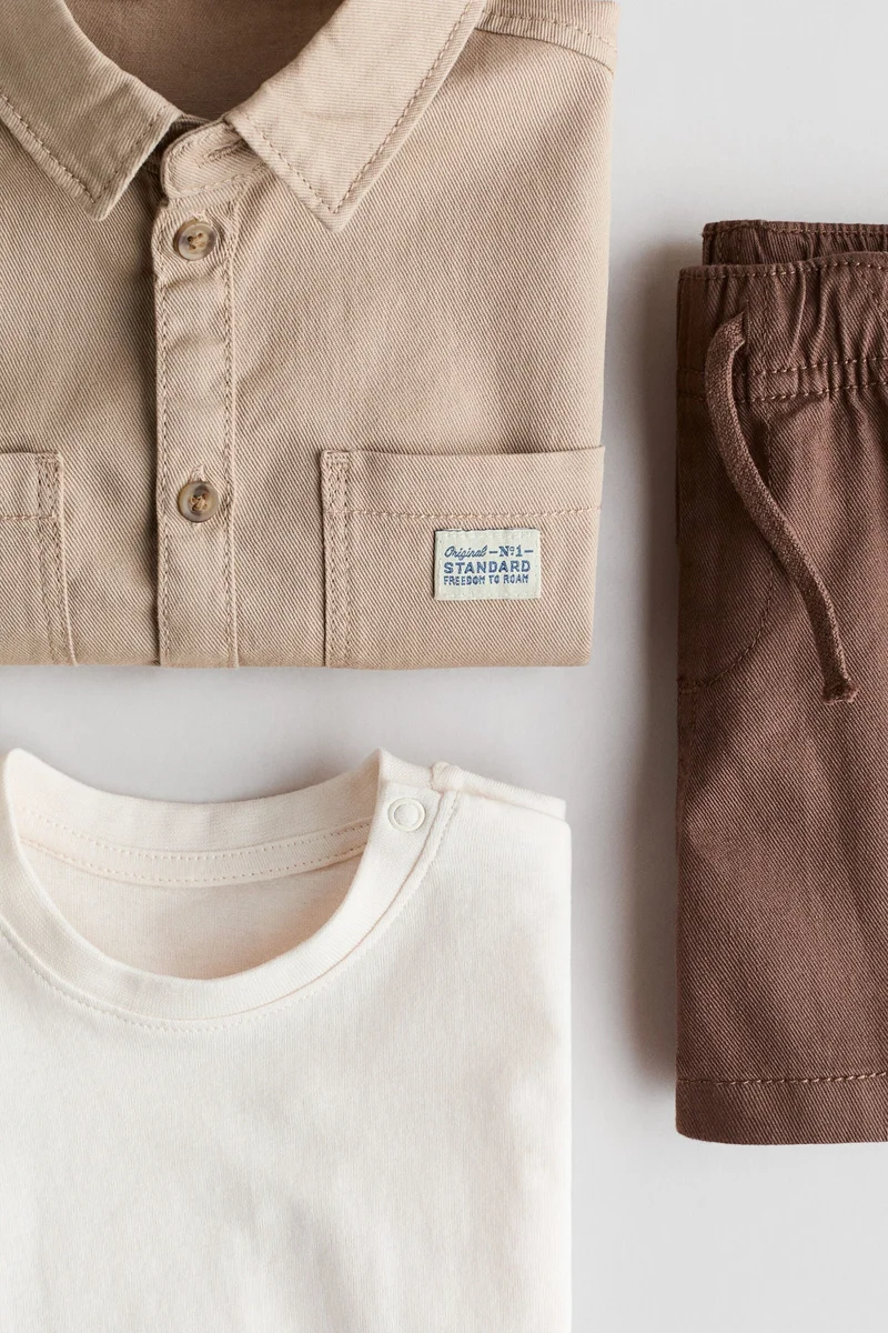 H&M 3-piece cotton set