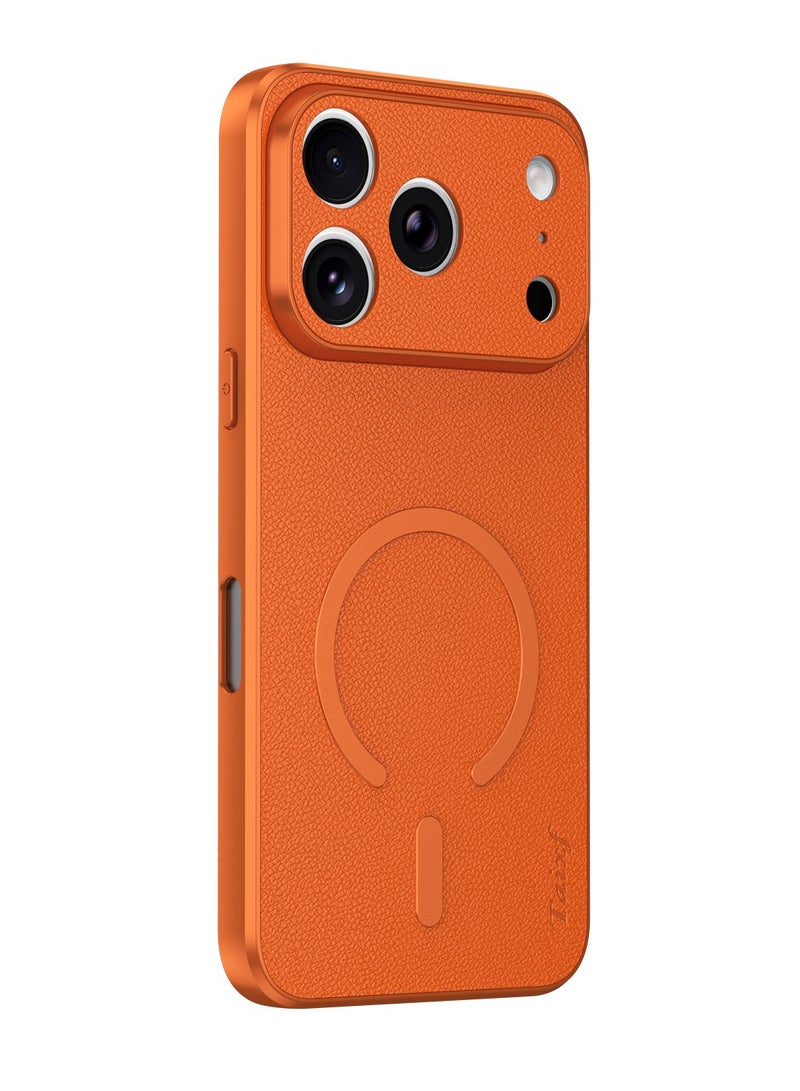 حافظة لهاتف iPhone 17 / 17 Pro Max، غطاء من الجلد الناعم الفاخر، مقاومة للبقع والصدمات، قبضة مريحة، مناسبة للرجال والنساء - Image 1