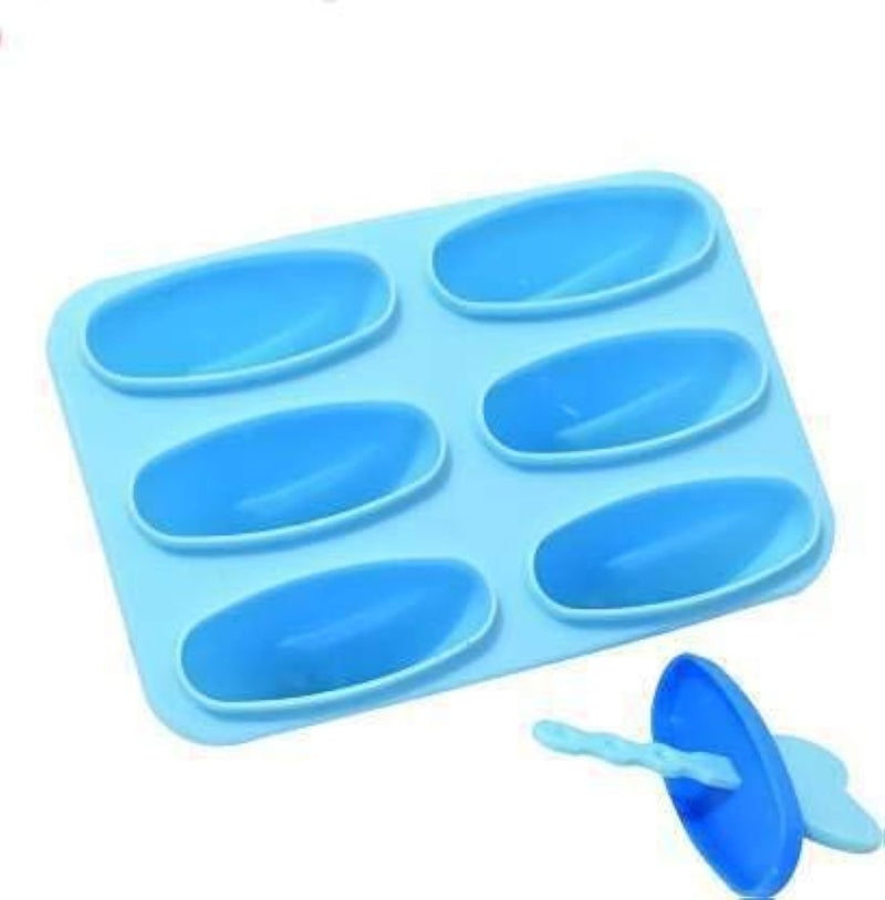 Bekner Blueberry Heart Ice Cream Candy Kulfi Maker Popsicle Mould Set Blue Plastic Ice Cube Tray (Pack of1) - Image 2
