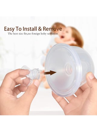 حشوات شفة 15/17/19/21 ملم8 قطع، متوافقة مع اكواب مضخة الحليب القابلة للارتداء من مومكوزي S12 برو/S9 برو/S12/S9، مناسبة لميديلا/سبيكترا/الفي/ويلو/تسريت 24 ملم، تقليل النفق 24 ملم حتى 21 ملم، 8 قطع - view 5