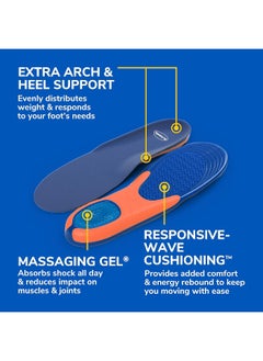 Dr. Scholl's Extra Comfort All Day Insoles Superior Shock Absorption And Reinforced Arch Support For Big And Tall Men To Reduce Muscle Fatigue So You Can Stay On Your Feet Longer Men'S 8-14  - Image 5