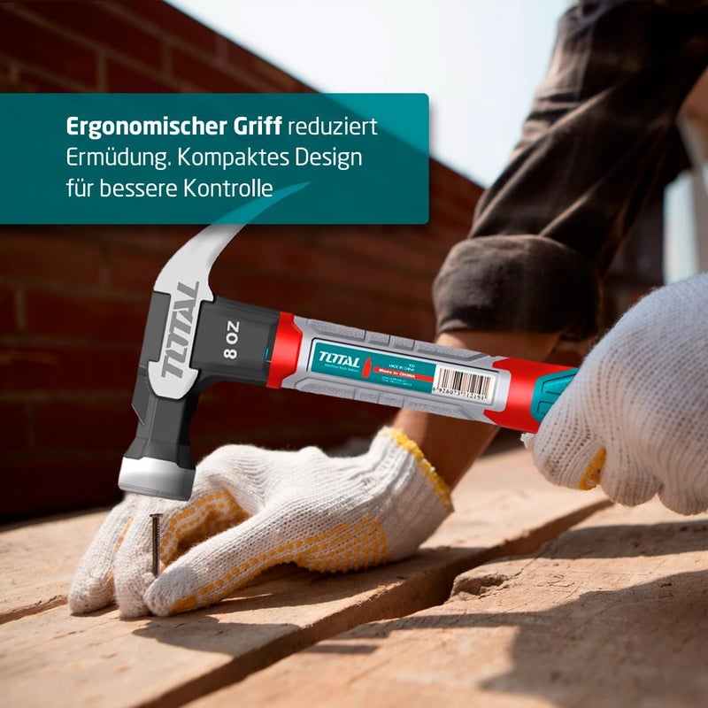 TOTAL Claw Hammer 220G 8Oz - Image 5