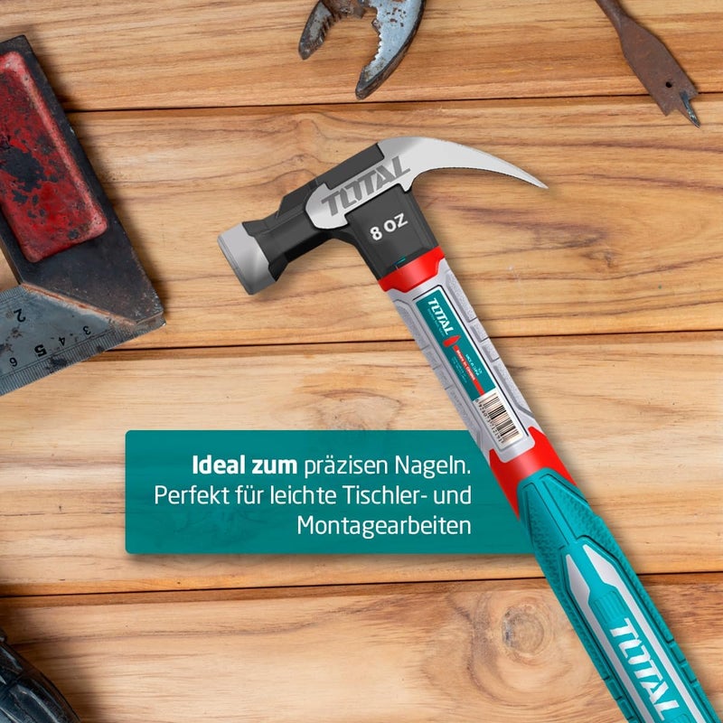 TOTAL Claw Hammer 220G 8Oz - Image 4