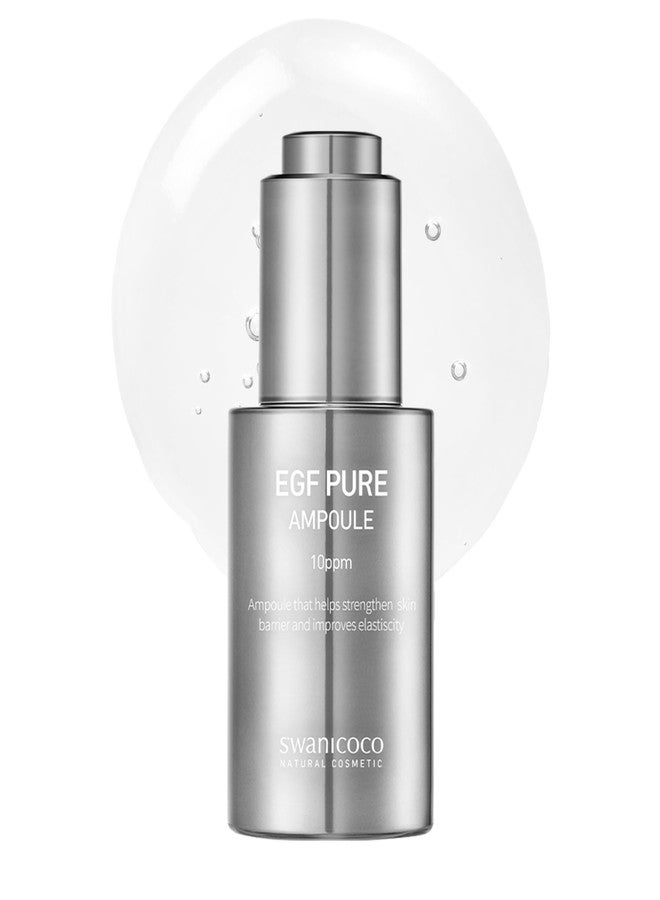 Swanicoco Pregnancy Safe EGF Pure 10 PPM Ampoule, Improve Skin Elasticity, Strengthen Skin Barrier, Lightweight Anti Aging Firming Wrinkle Serum Korean Skincare Postpartum Care 30ml 1 Fl Oz - Image 1