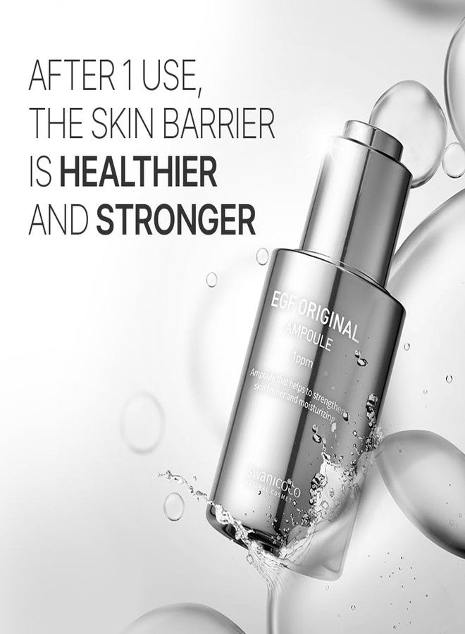 Swanicoco Pregnancy Safe EGF Pure 10 PPM Ampoule, Improve Skin Elasticity, Strengthen Skin Barrier, Lightweight Anti Aging Firming Wrinkle Serum Korean Skincare Postpartum Care 30ml 1 Fl Oz - Image 4
