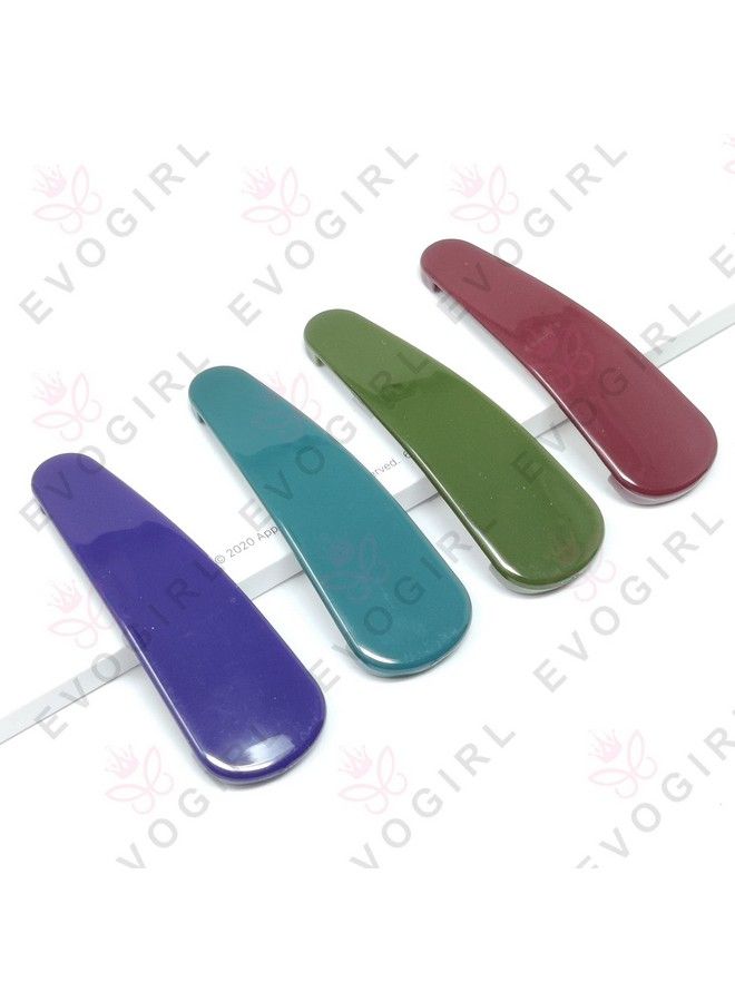 EVOGIRL Tictac Hair Clips Glossy English Color Barrattes 5Cm Med For Girls/Women - Image 5