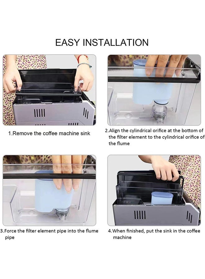 RATSAW 2 Pcs Coffee Filter Compatible with CA6903/10 CA6903/22 CA6707/20 Fully Automatic Coffee Machines Dedicated Anti Lime Scale Water Purifier Coffee Machines Water Filter - Image 5
