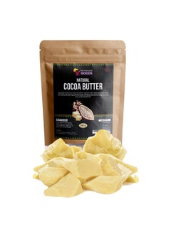 Natural Cocoa Butter Chunks  Organic  Raw Unrefined Body Moisturizer for Sensitive Skin AntiAging Scars  Eczema Relief  Premium Raw Butter From Ghana 4 Oz