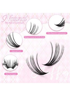FADLASH FADLASH DIY Lash Extension Kit Individual Lashes Cluster D Curl Eyelash Extension Kit with Lash Bond and Seal and Lash Applicator Tool for Self Application at Home (40D-0.07D-12-18MIX KIT)  - Image 4