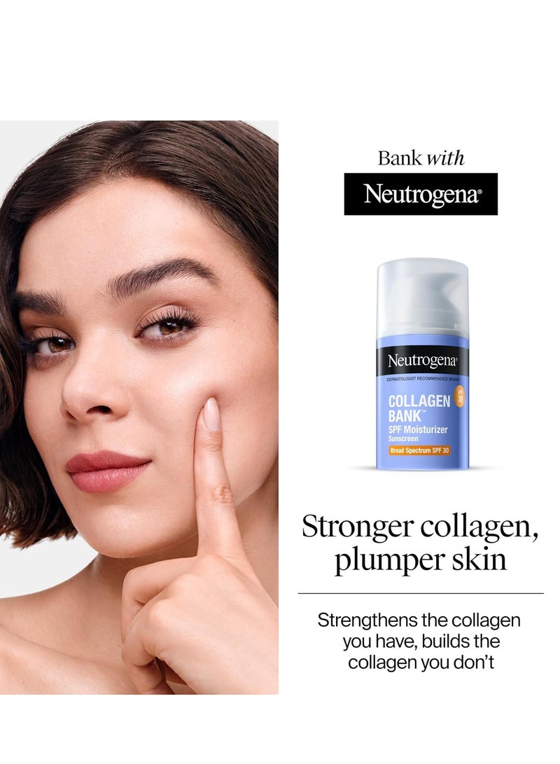 Neutrogena Collagen Bank Face Moisturizer with SPF 30 Sunscreen, Daily Anti-Aging Face & Neck Collagen Cream with Micro-Peptides & SPF to Support & Protect Skin’s Natural Collagen 2 fl ozFluid Ounce - Image 2