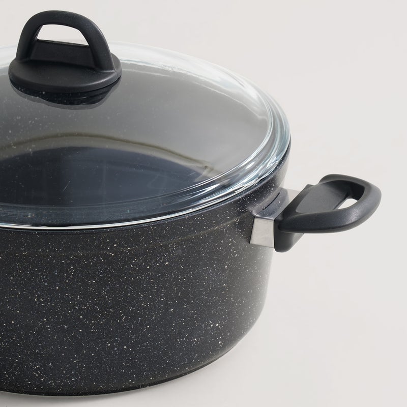 ألبرتو طقم قدور 7 قطع ألومنيوم، أسود - Image 4